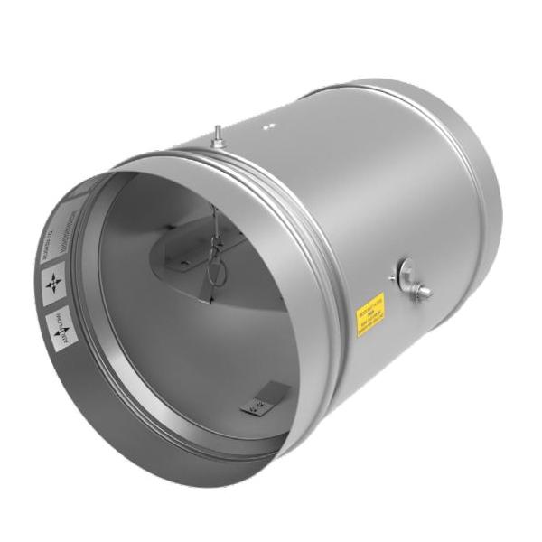 Ruskin® FDR25 12 Fire Damper With Integral Frame/Sleeve, 1.5 hr Fire/Smoke, Steel, Galvanized