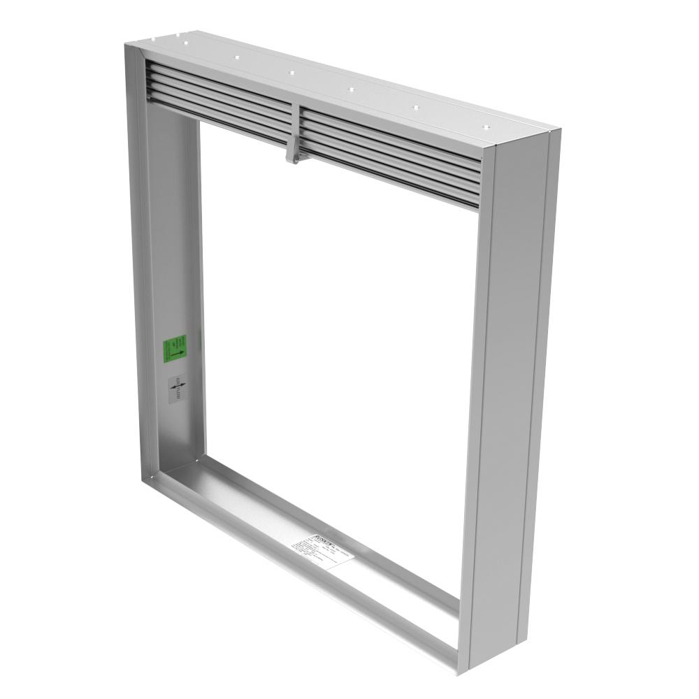 Ruskin® IBD2 H/V 12X06 A-Style Curtain Type Fire Damper, 1.5 hr Fire/Smoke, Steel, Galvanized