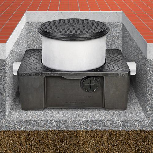 SCHIER GB2 Hydromechanical Grease Interceptor, Indoor, 35/50 GPM, 20 Gallon Liquid Capacity thumbnail 4