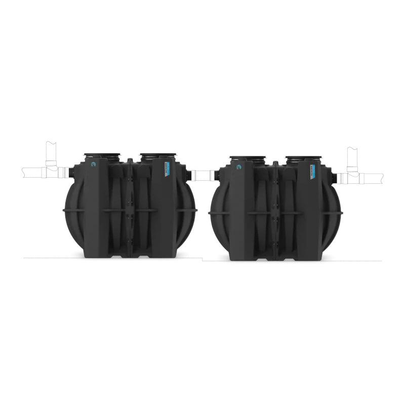 SCHIER Great Basin Model 6 inch Plain 100 gpm Polyethylene Tank Cast Iron Cover Outdoor Below Grade High Capacity Grease Interceptor thumbnail 2