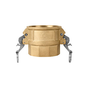 SEAL FAST D 300BRSK Self-Locking Cam and Groove Coupling, 3 in Type D x 3 in FNPT, Brass