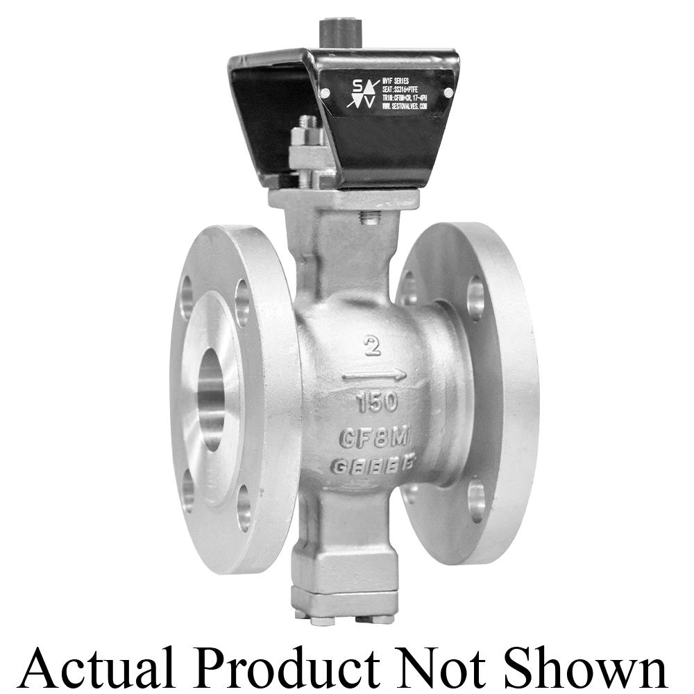 1-1/2" SESTO MV1F (CF8M + PTFE SEAT) SEGMENTED 100 DEGREE V-NOTCH BALL VALVE, CLASS 150 RF FLANGED, CF8M BODY, CF8M + HARD CHROME BALL, 17-4 PH STEM, PTFE SEATS, ISO MOUNTING, (#MV1F-1M-S7VT-N) C/W V-TORK VT125S10A PNEUMATIC SPRING RETURN ACTUATOR * *FAIL CLOSED** MAX AIR PET01 ELECTRO-PNEUMATIC POSITIONER, 4-20mA, WITH GAUGES AND MOUNTING BRACKET, NON-EXPLOSION PROOF, 1/2" CONDUIT ENTRY, 1/4" NPT AIR CONNECTIONS, NAMUR INTERFACE, STANDARD TEMPERATURE -30�C TO +85�C, NO FEEDBACK MAX-AIR MA-63252-NKG HEAVY DUTY AIR FILTER REGULATOR, 1/4 NPT, HIGH FLOW, W/ GAUGE, 0-120 PSI SET PRESSURE ASSEMBLED, TESTED & TAGGED