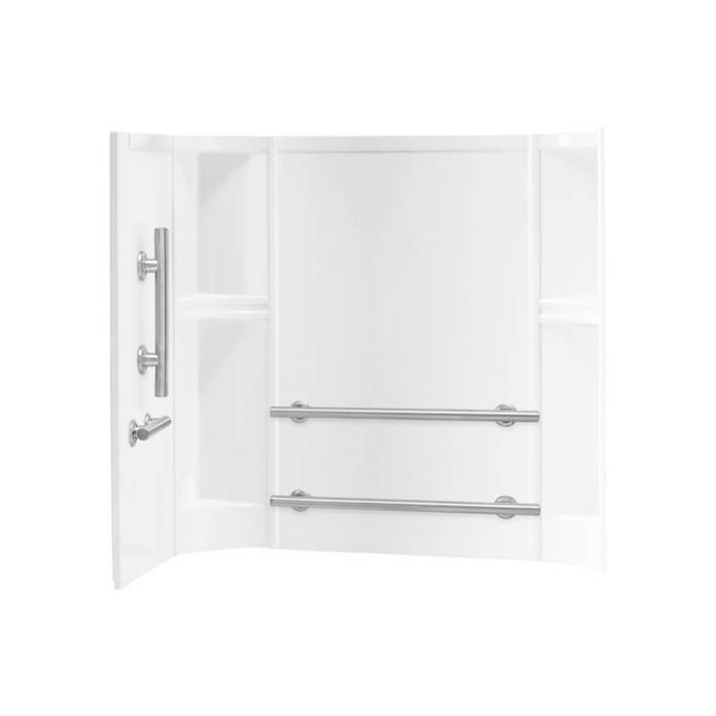 STERLING® Accord® 71244113-0 Bath Wall Set With Grab Bar, 60 in OAL, 30 in OAW
