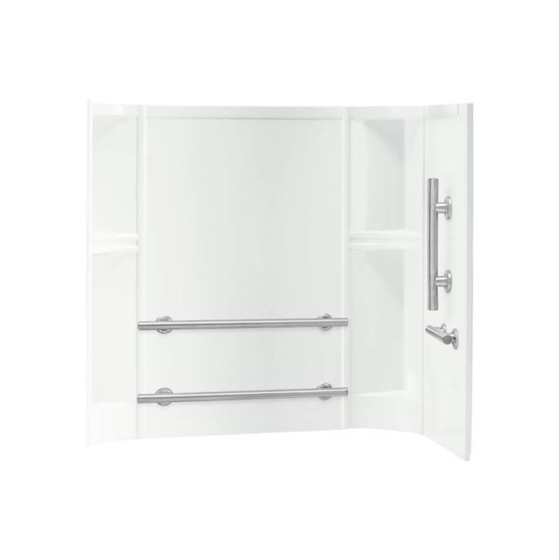 STERLING® Accord® 71244123-0 Bath Wall Set With Grab Bar, 60 in OAL, 30 in OAW