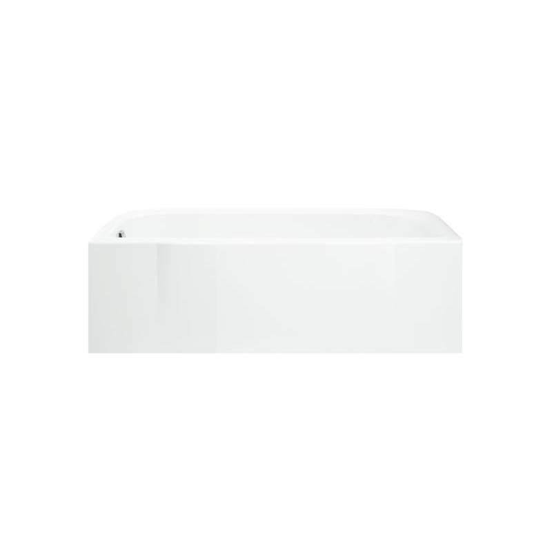 Sterling Plumbing Accord 60 inch x 30 inch x 17-1/4 inch Apron Mount Skrited Vikrell Bathtub, Left Hand Drain, White