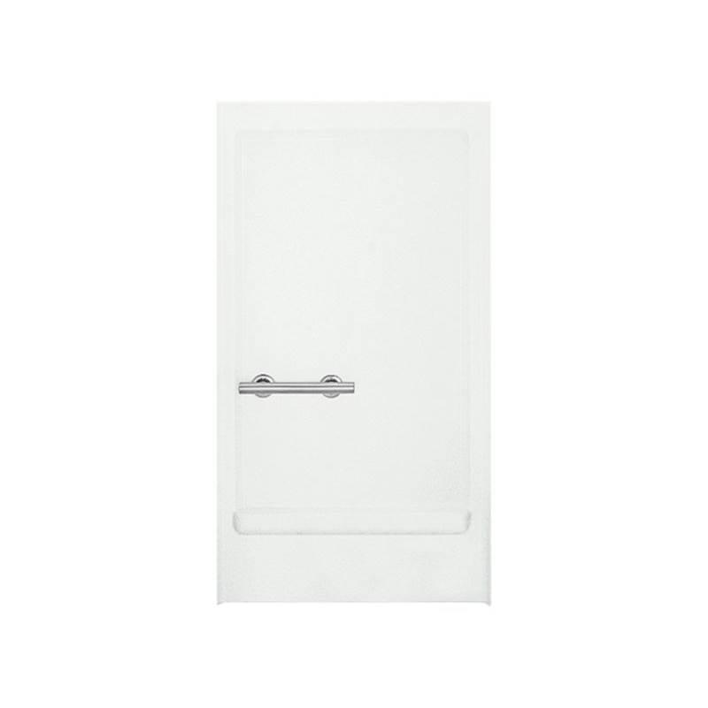 Sterling Plumbing OC-SS-39 39-3/8 inch Vikrell Shower Back Wall with Left Grab Bar, White