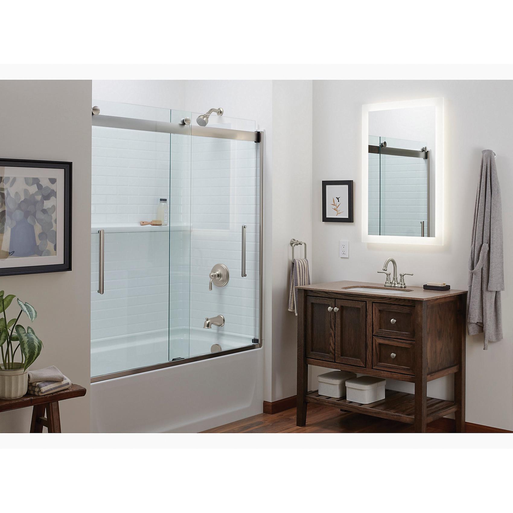 Sterling Plumbing Ludington™ 27373-4-BN 1/2 inch NPSM 1.2 gpm 2-Lever Handle Metal Centerset Bathroom Sink Faucet, Vibrant Brushed Nickel thumbnail 4