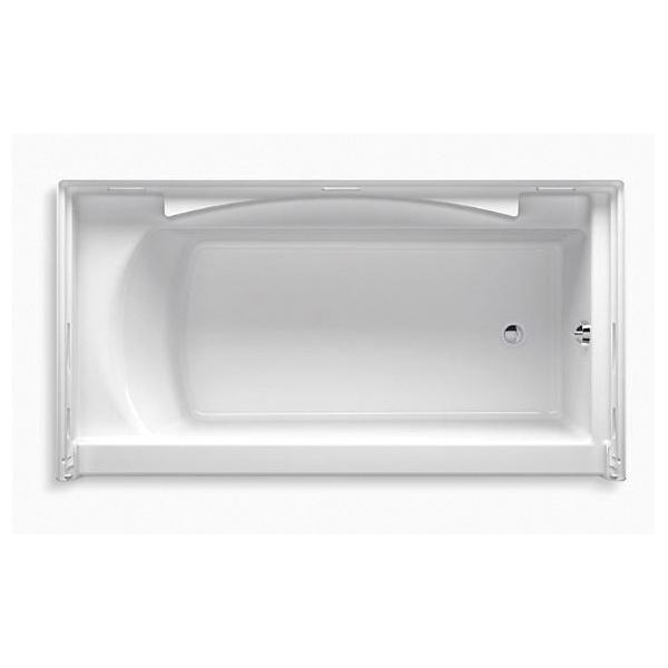 STERLING® Accord® 71151120-0 Bathtub, 60 in L, 32 in W, Right Drain Location, White thumbnail 3