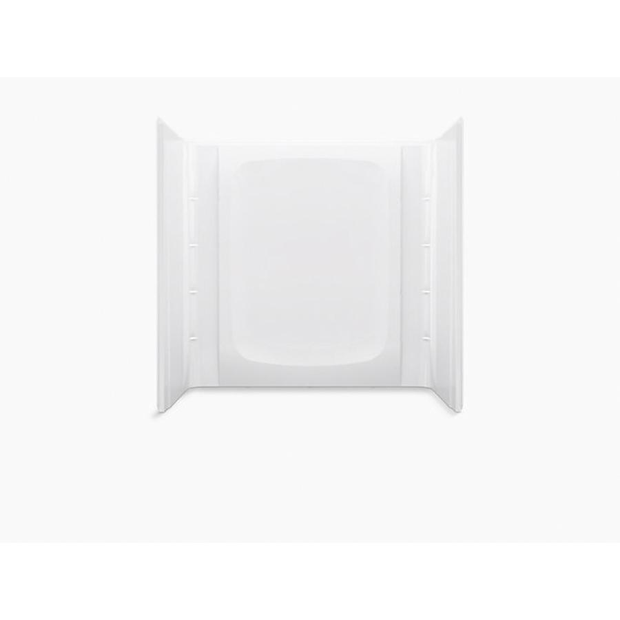 Sterling Plumbing Store+™ ST71474100WH 60-1/4 inch L 31-1/4 inch W 76-1/4 inch H Solid Vikrell® Alcove Bath/Shower Wall Set, High Gloss White