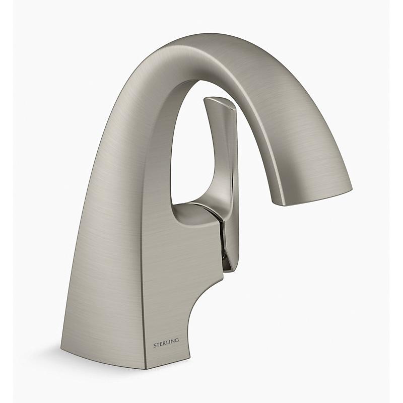 Sterling Plumbing Medley™ 27371-4-BN 3/8 inch Compression 1.2 gpm 1-Lever Handle Zinc Bathroom Sink Faucet, Vibrant Brushed Nickel thumbnail 3