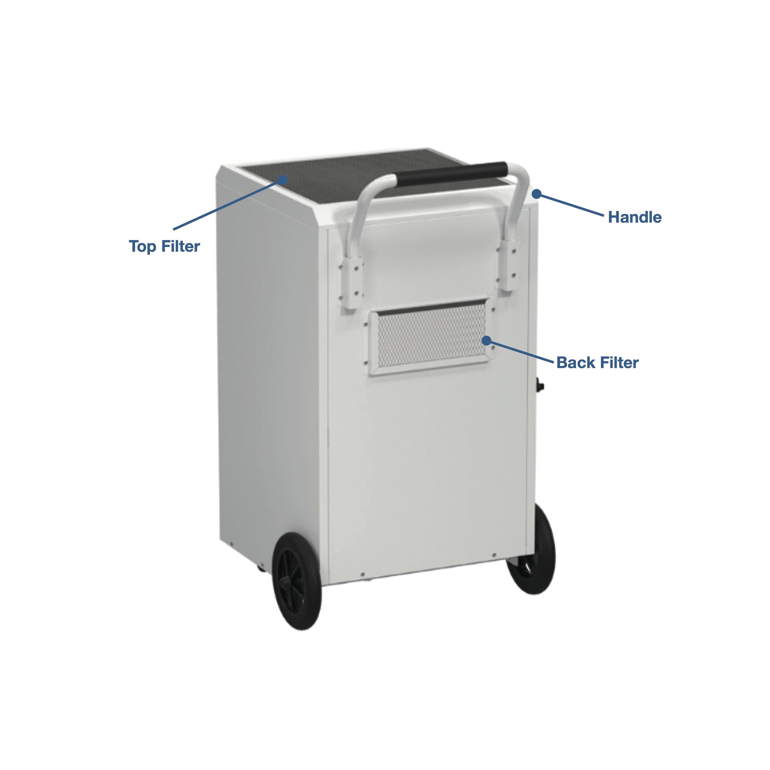 Seaira Global Watchdog Stealth Series STEALTH115 Dehumidifier, 115 pt Capacity, 115 V, 20000 cu-ft Coverage Area