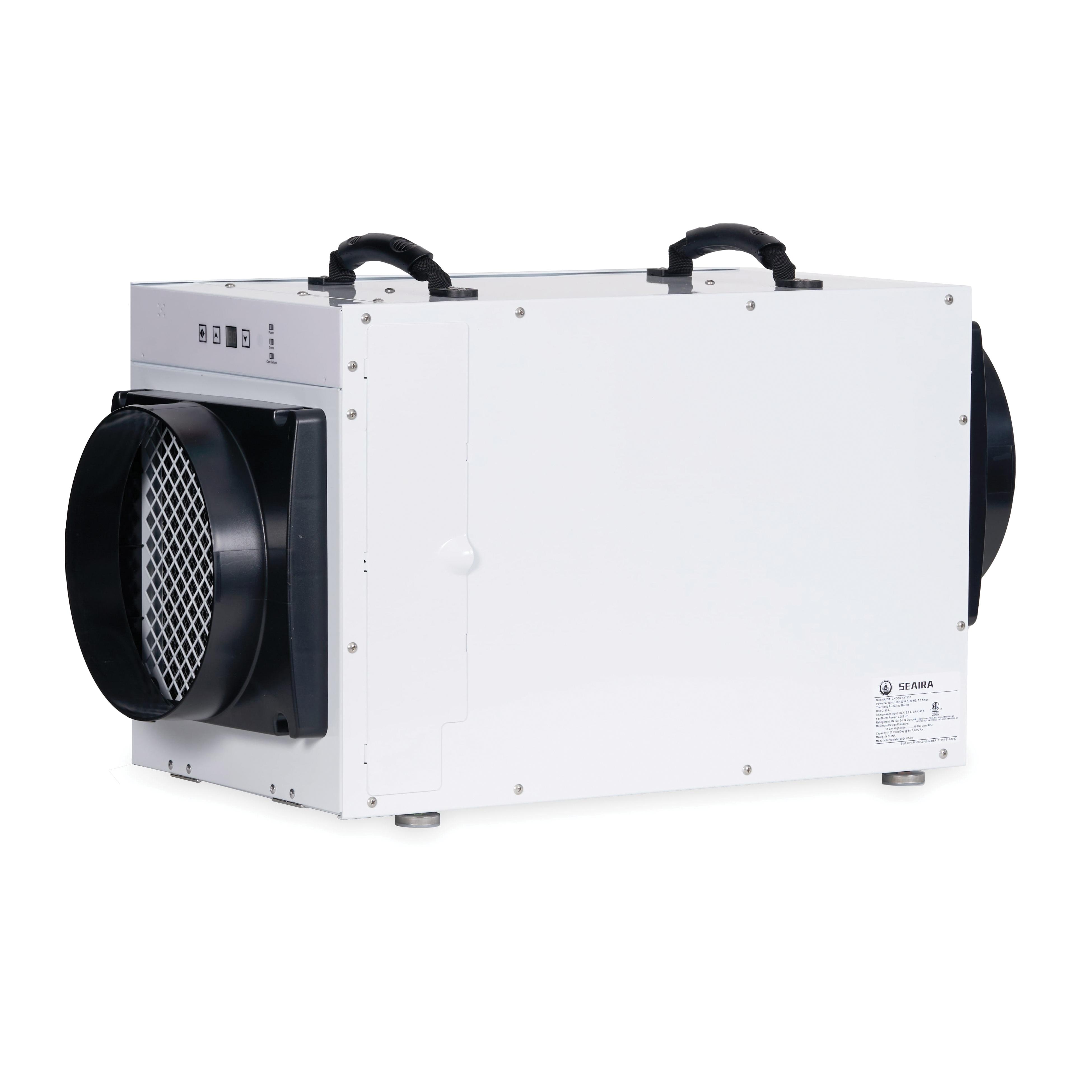 Seaira Global WATCHDOG NXT120 Dehumidifier, Aluminum, 120 ppd Capacity, 115 V, 21000 cu-ft Coverage Area