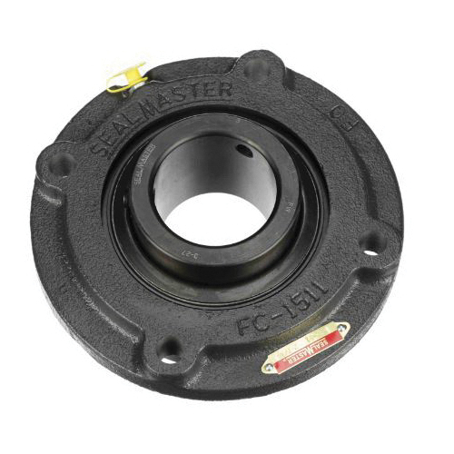 Sealmaster® MFC-39 Flange Cartridge Ball Bearing, Ball Bearing Rolling Element, 2.4375 in Dia Bore, 2500 rpm Max Speed
