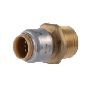 SharkBite™ UR134 Adapter, 3/4 in Push-to-Connect x 3/4 in MNPT, Brass