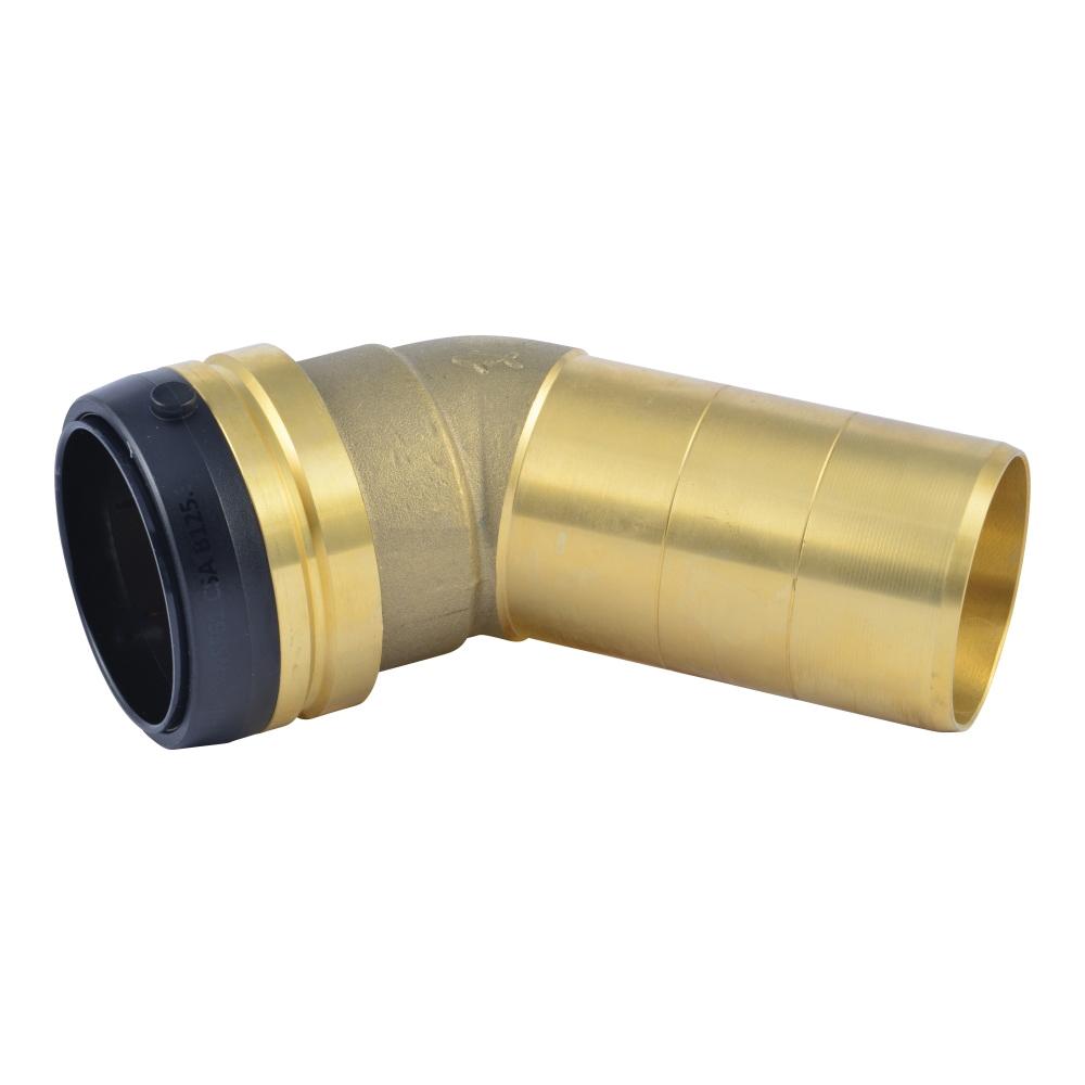 SharkBite™ 2XL 2 inch 45 Deg Brass Street Elbow, Push-Fit x Fitting