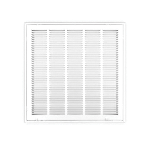 Shoemaker FG1 FG1-20X20 Filter Grille, 20 x 20 in, 1/2 in Grille Spacing, Steel, Powder Pre-Coated, Soft White