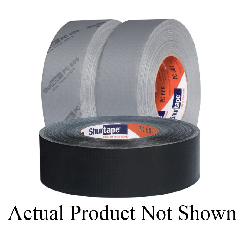 Shurtape® 207823 Performance Grade Co-Extruded Duct Tape, 10 mil Thick, 48 mm W, 55 m L, Silver, Blended Rubber Adhesive