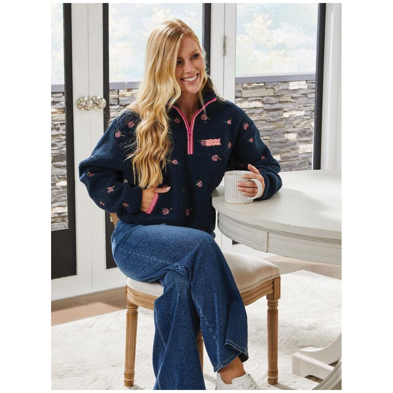 Simply Southern&reg; 0225-PULL-TAYLOR-PNKFL-L