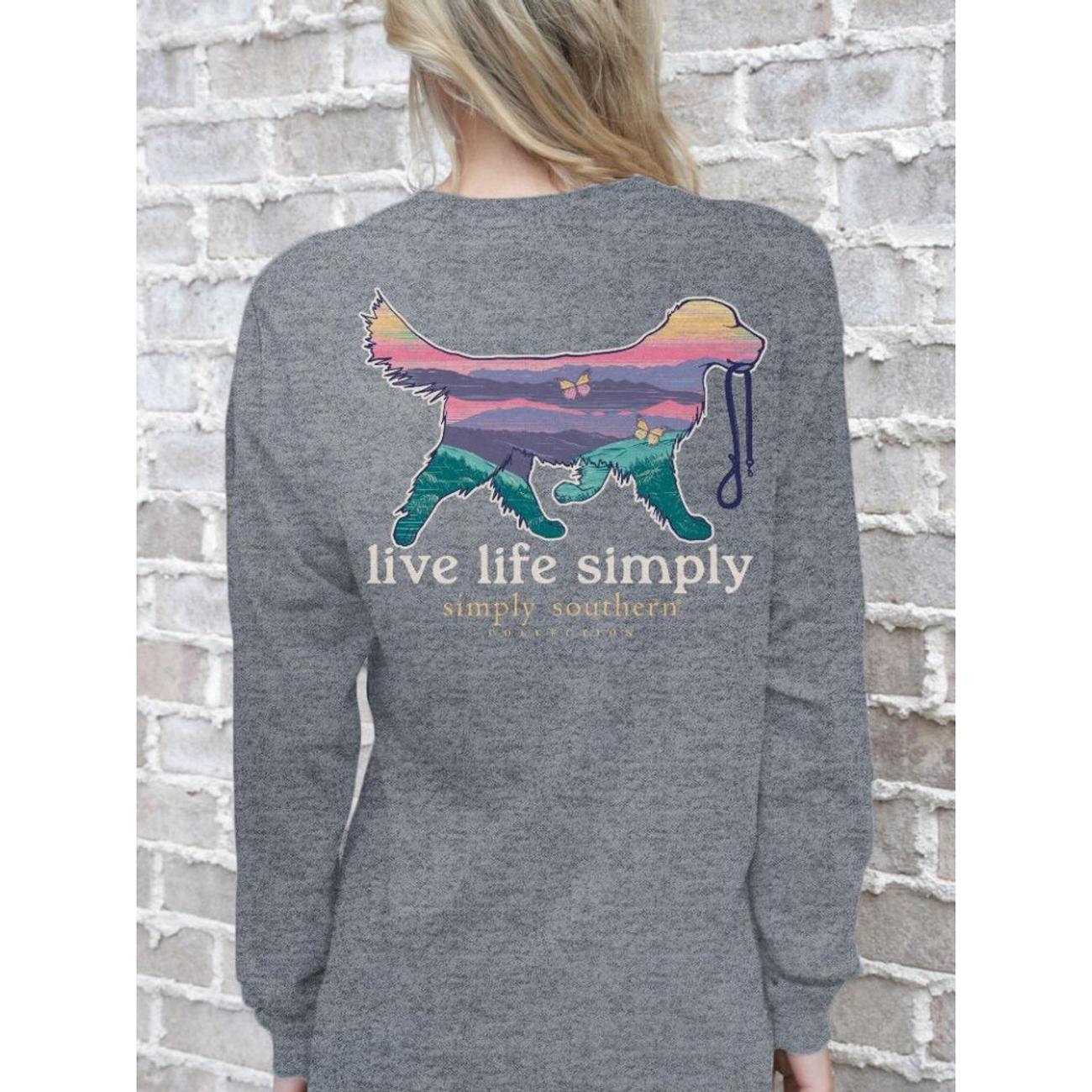 Simply Southern&reg; LS-SMPDOG-CHARCOALHTHR-L