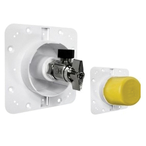 Sioux Chief 699 Series 699-A1-WR Single Valve Outlet Plate, 1/2 x 3/8 in, PEX, 150 psig, ABS/Brass