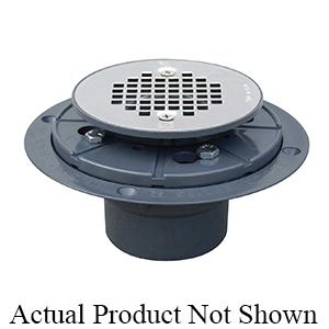 SawHorse 821-2P Standard Shower Pan Drain With Screw-on Stainless Steel Strainer, 2 inch PVC SCH40 Hub