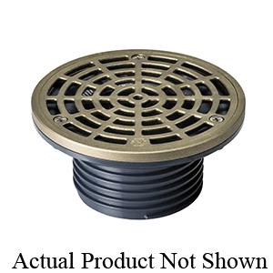 Sioux Chief 832-3HNQ Adjustable Floor Drain, 3 in Nominal, Hub, Nickel Bronze