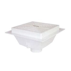 Sioux Chief 861-3P Floor Sink, Fits Pipe Size: 3 in, Hub, PVC, 6-3/8 in Sump Depth