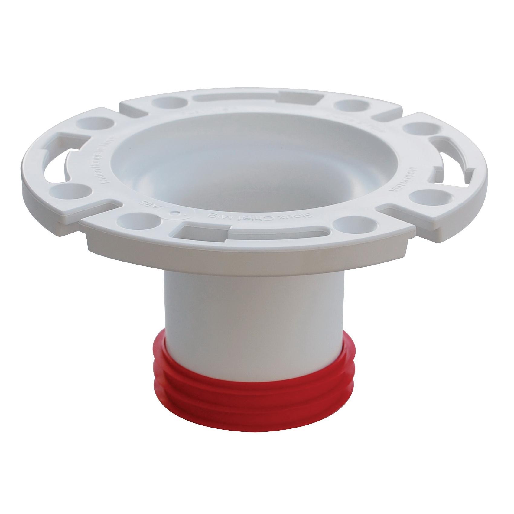 Sioux Chief 888 Series 888-GPM Closet Flange, 3 in Pipe, 7 in OD, ABS, White, 3-7/8 in L