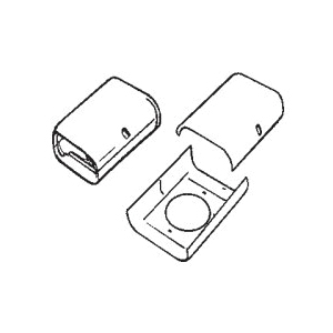SLIMDUCT® SD Series 85139 Rear Entry Coupler, For Use With: Lineset Ducting System, PVC, Ivory White, 5-7/8 in L