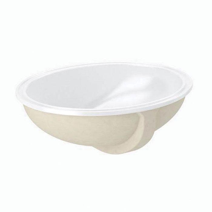 Sloan® SS-3001 Undermount No-Rimming Vitreous China Oval Lavatory Sink, 19-1/2 inch L x 16-1/2 inch W, White
