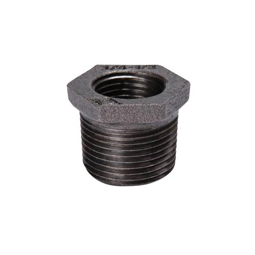 Southland&reg; 521-932 Hex Bushing, 1/2 in MNPT x 3/8 in FNPT, Iron, Black Oxide, 150 lb