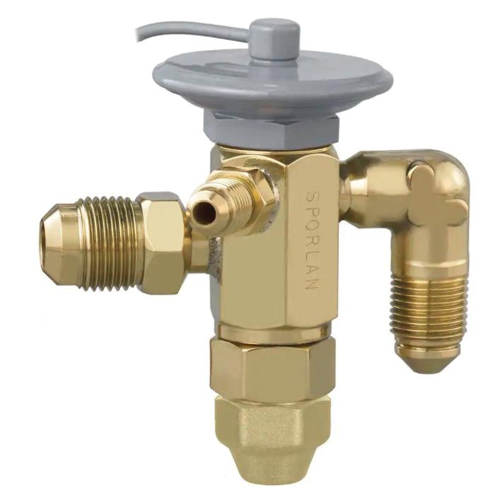 Sporlan&reg; 100377 Type BF Thermostatic Expansion Valve, 1/4 in Inlet, 1/2 in Outlet, R-134A Refrigerant