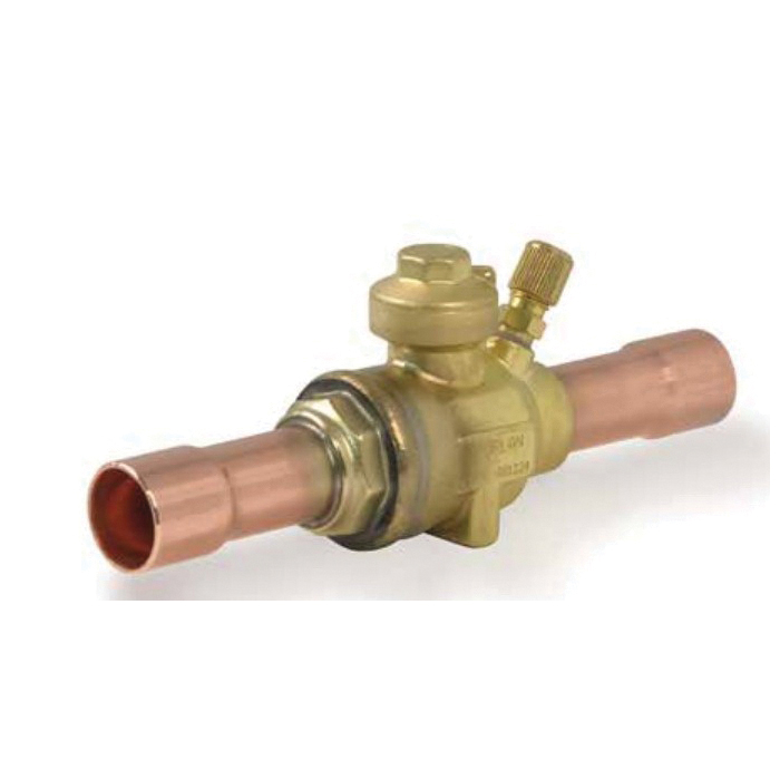 Sporlan® EBV 502034 Isolation Ball Valve With Access Fitting, 1/2 in Nominal, ODF End, 700 psi Pressure, 7 gpm
