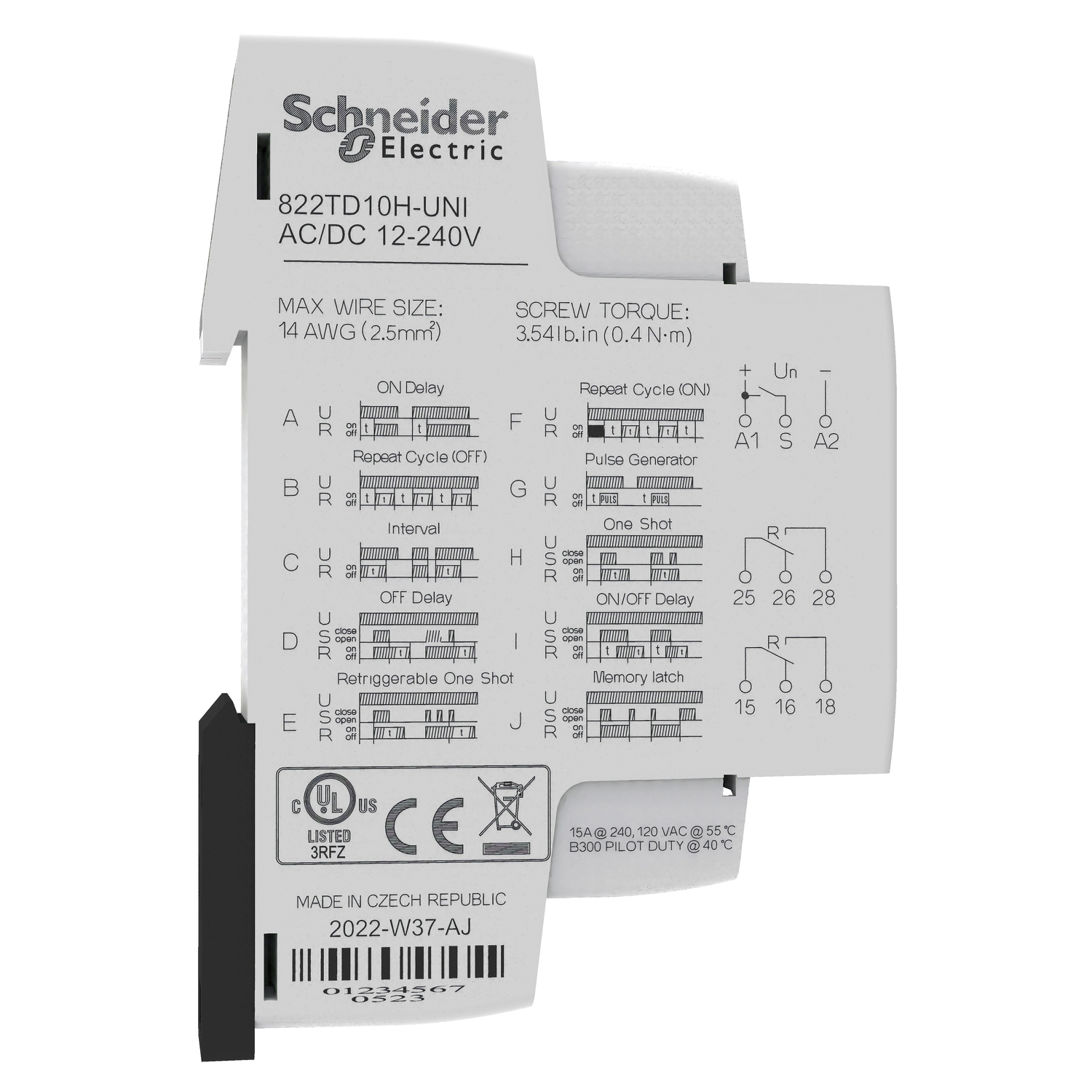 Square D 822TD10H-UNI 822TD10H-UNI