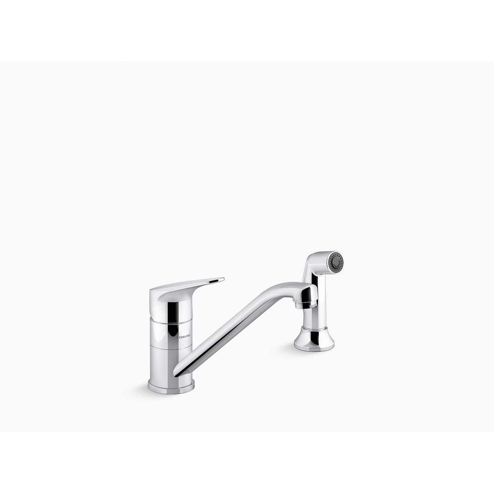 Sterling Plumbing Valton™ 24278-CP 3/8 inch Compression 1.5 gpm 1-Lever Handle Metal Kitchen Sink Faucet, Polished Chrome thumbnail 4