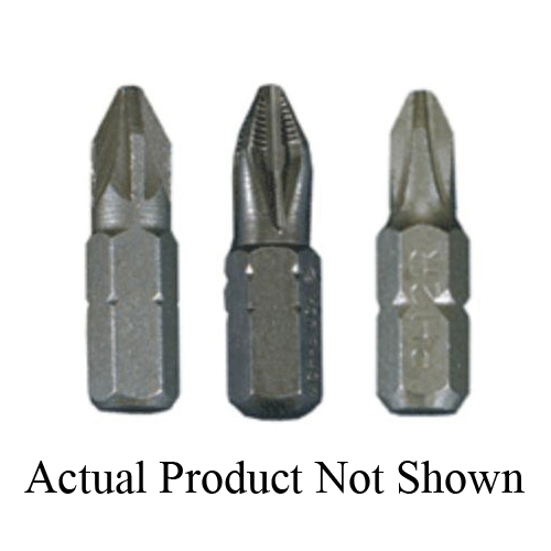 Stone Tools™ ST-P2-3 Insert Bit, Phillips® Point, #2 Point, 2-3/4 in OAL, 1/4 in Shank, Steel