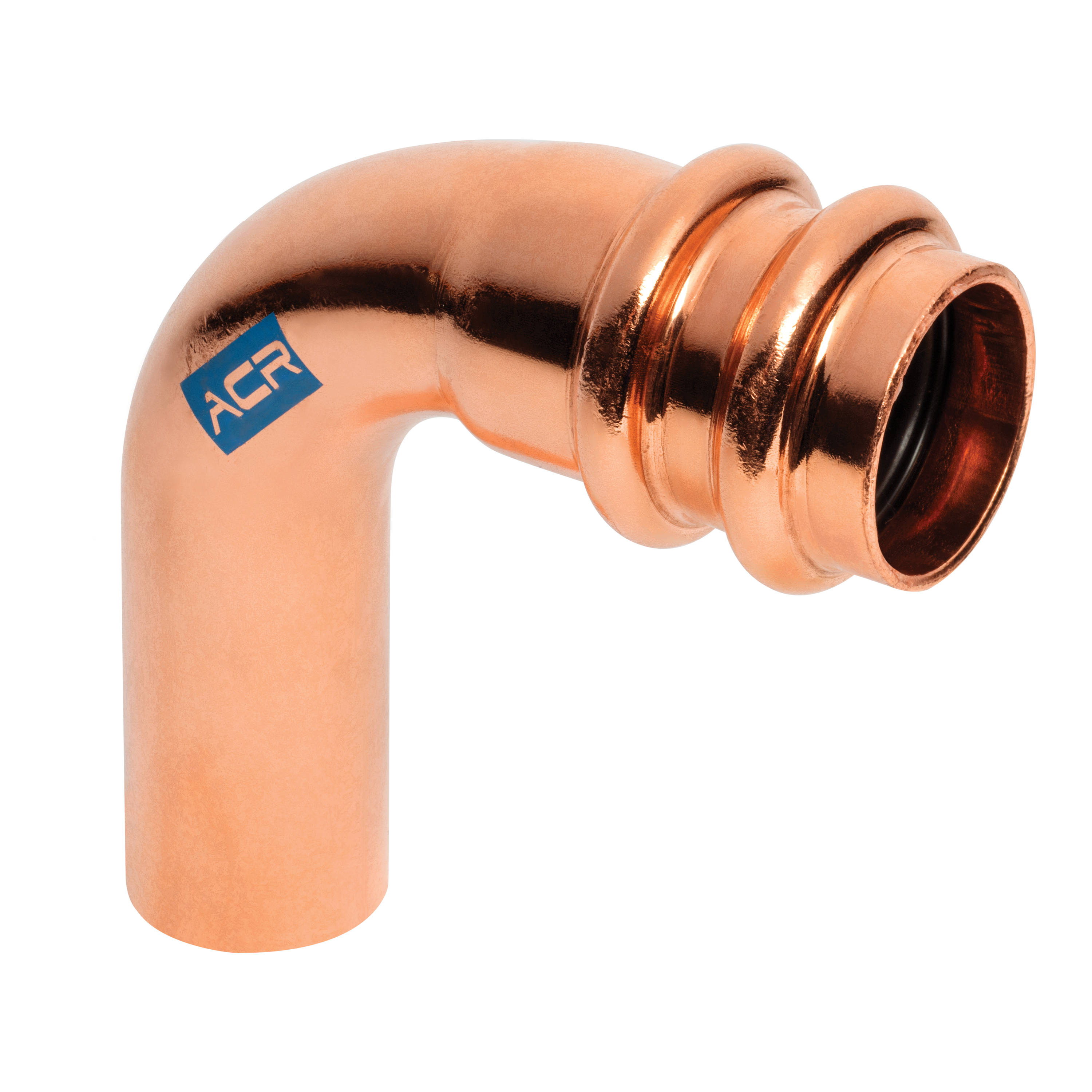Streamline&reg; ACR Press System RP02350 Street Elbow, 1-3/8 in Fitting x 1-3/8 in Press, Copper