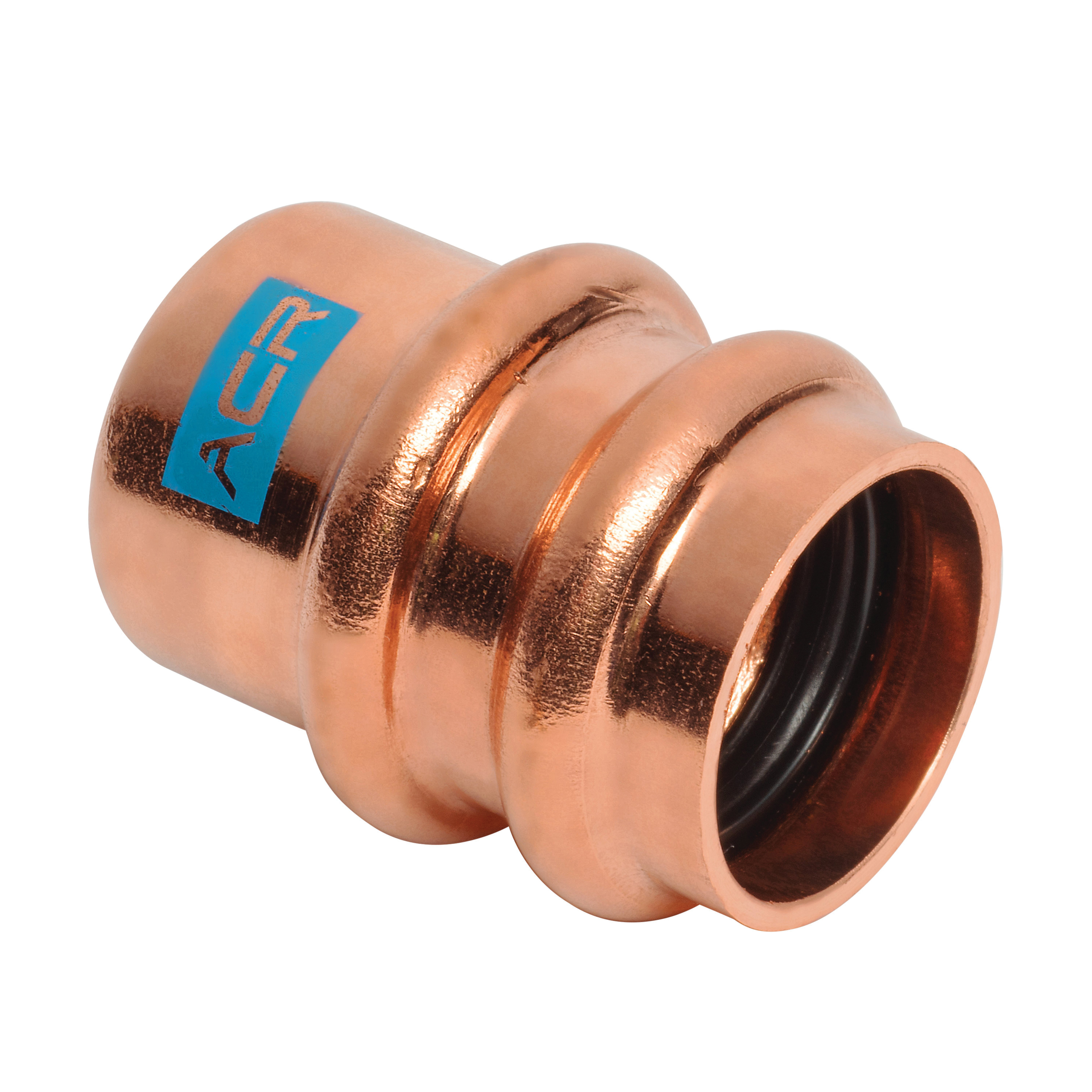 Streamline&reg; RP07012 Cap, 1-3/8 in Press, Copper
