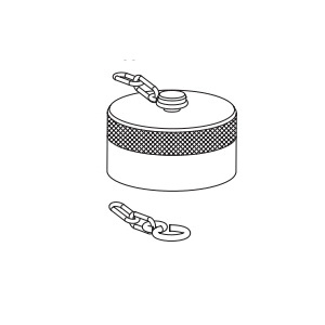 Stucchi® 814906018 Protective Cap, 1 in Female, Aluminum, For Use With: VR100 Series Screw Coupling