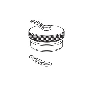 Stucchi® 814906019 Protective Cap, 1 in Male, Aluminum, For Use With: VR100 Series Screw Coupling