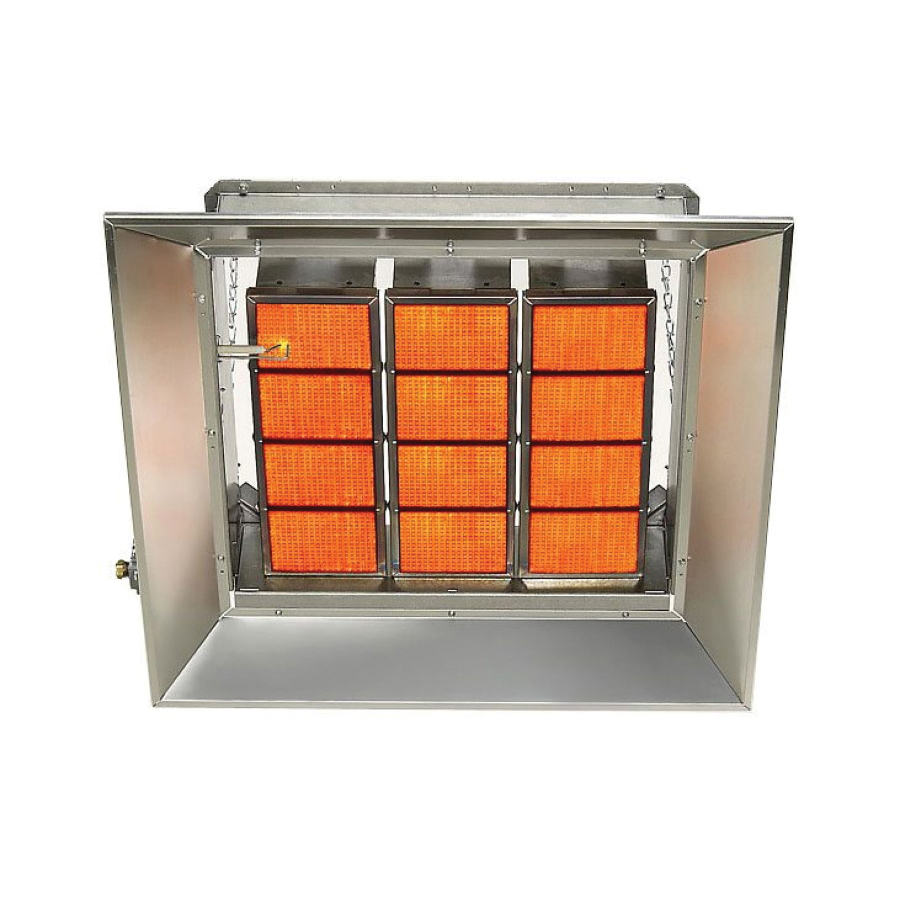 SunStar® SG10-N Ceramic Infrared Heater, 100000 Btu/hr, FNPT, Direct Spark Ignition, 7 to 14 in-WC