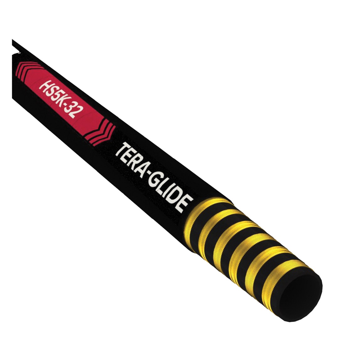 TEXCEL® TERA-GLIDE HS5K Series HS5K-32 Very High Pressure Hydraulic Hose, #32 Nominal, 5100 psi, Synthetic Rubber Tube