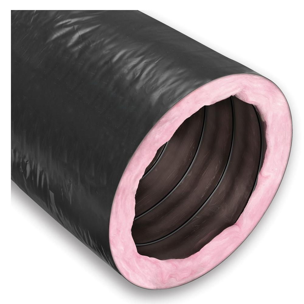 THERMAFLEX® Flex-Vent KP R4.2 08 Insulated Flexible Air Duct, 8 in Dia, 25 ft L, R4.2, -0.5 to 10 in-WG