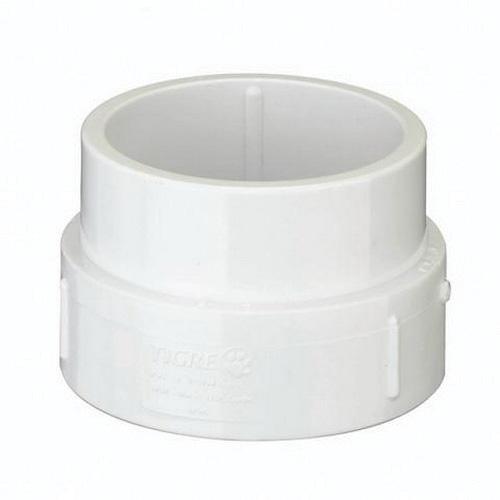 TIGRE 105-3236 Clean-Out Adapter, 4 in Spigot x 4 in FPT, PVC