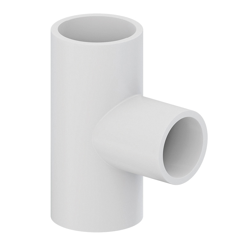 TIGRE 401-333 Pipe Reducing Tee, 3 in Slip x 3 in Slip x 12 in Slip, PVC, SCH 40