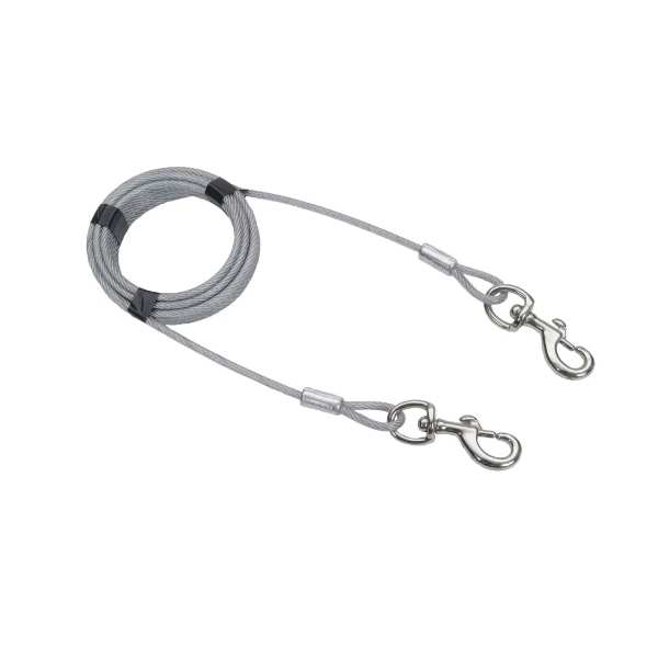 Dog Chain Tie Out 15 ft L For Weight Range Up to 150 l