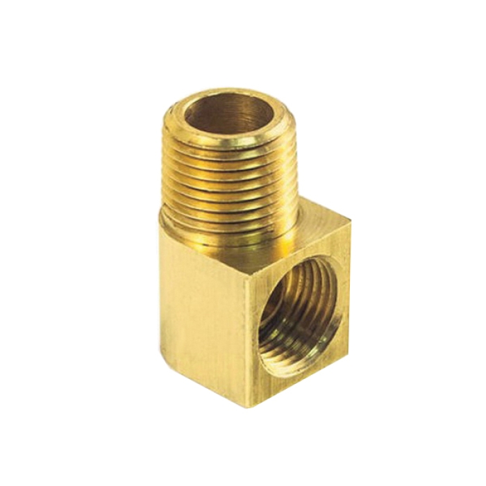 TRAMEC SLOAN S249IF-6-6 90 deg Elbow, 3/8 in Fitting, MNPT x Inverted Flared Connection, Brass