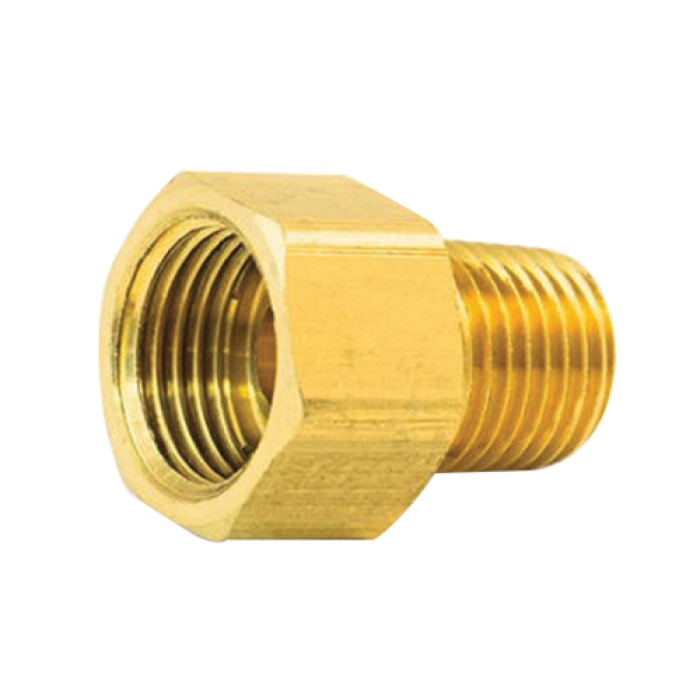 TRAMEC SLOAN S48IF-10-8 Connector, 1/2 x 5/8 in Fitting, MNPT x Inverted Flared Connection, Brass