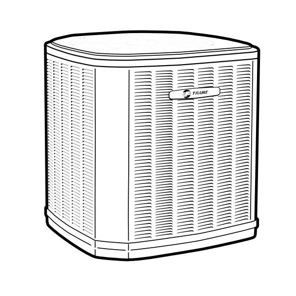 Trane XR15 4TTR5042N1000A 3.5T 15 SEER Single Stage Air Conditioner