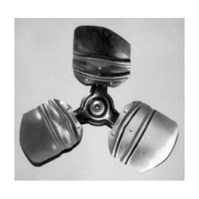 TRANE&reg; FAN01355 Fan Blade, 14 in Dia Blade, 26 deg Pitch, 3 -Blade, Aluminum, CCW Rotation